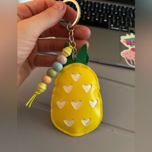 Pineapple charms keychain